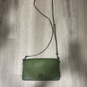 Authentic Coach 1941 Dinky Green Leather Crossbody Bag
